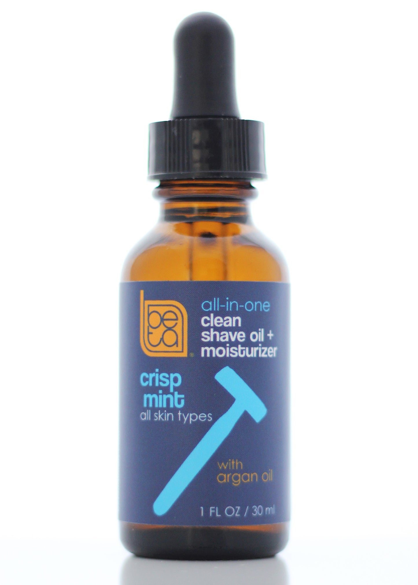 Beta Naturals All-In-One Clean Shave Oil + Moisturizer - Crisp Mint